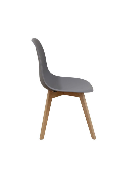 Loft Plus Dining Room Polypropylene Chair Grey 46x46x41cm