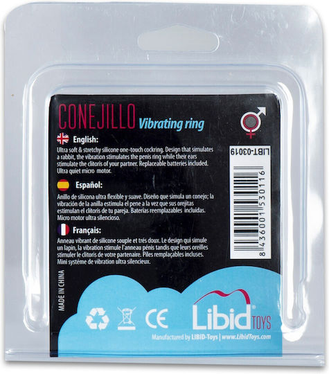 Libid Toys Conejillo Vibrating Ring Clear