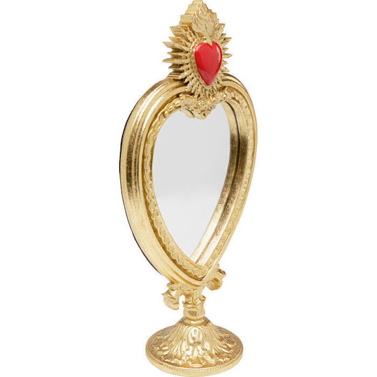 Kare Design Καθρέπτης Μακιγιάζ Επιτραπέζιος 36.5x9cm Χρυσός