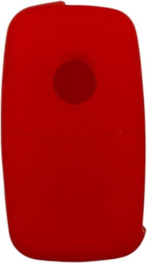 Silicone Case Key Group Vag 3 Buttons Red