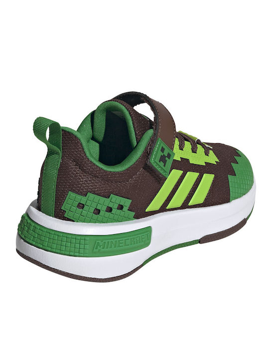 Kids Sports Shoes Running with Hoop & Loop Closure Green