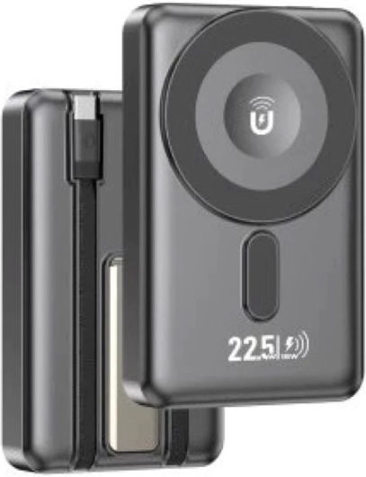 Pavareal G73 Power Bank 10000mAh PD 20W 22.5W Wireless Charging 15W Built-in Cable
