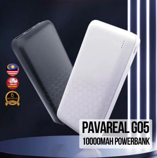 Pavareal G05 Външна Батерия 10000mAh Мобилен И Таблет Usb-C Micro-Usb И Led Индикатор Бяла