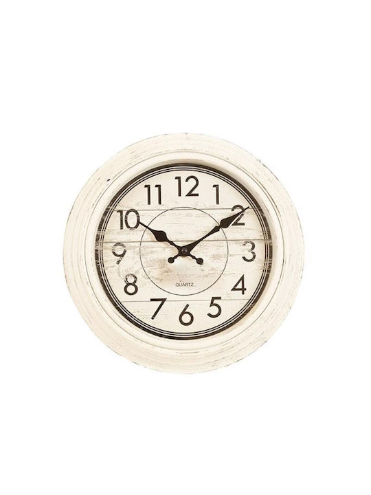 Ceas de Perete Plastic Bronz 30x4.3cm