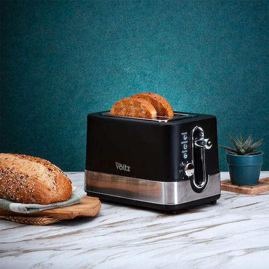 Voltz Тостер Двуместна 800W Черен