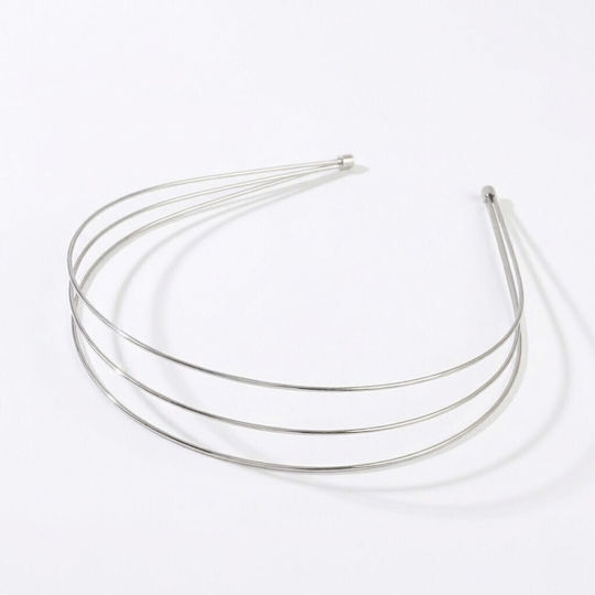 Metallisches Silbernes Haarband, 3-Stab-Design
