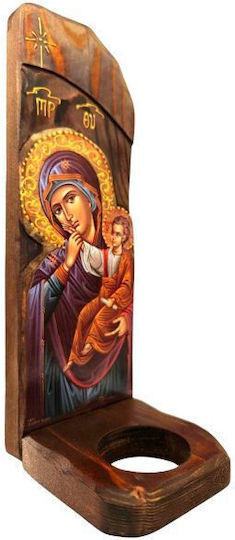 IconsGR Масово Кандило Дърво 8x8x20εκ. ΚΑΝΤ9