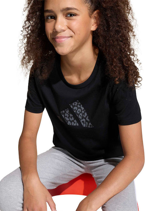 Kids' T-shirt Black Animal