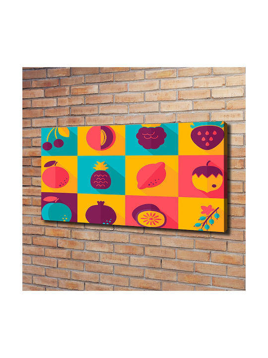 Canvas Painting Home Elegant Decoration Fruit Icons 120x60 Cm