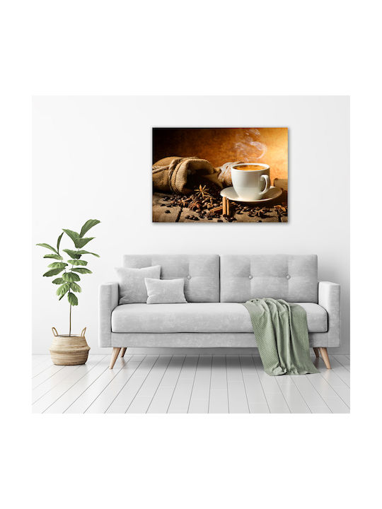 Wandbild Segeltuch Feste Robuste Konstruktion Kaffee Gewürze 100x70 cm