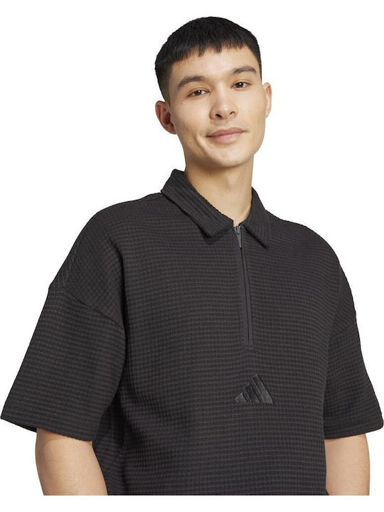 Polo Bluza Tricou Cu Mânecă Scurtă Neagră