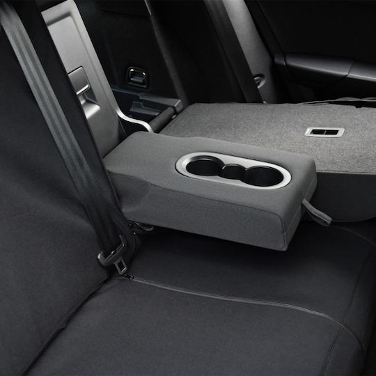 XL Cover Set Car Seat Covers 10 Pieces Polyester Complete Set Special Sedan SUV Black Car Covers 167005