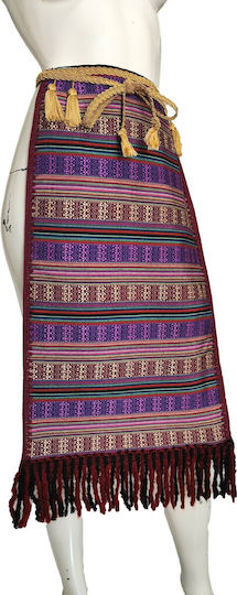 Traditional Apron of Eastern Romylia Kavakli – Woven Tassels Mark163 Purple