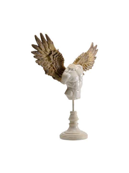 Διακοσμητικό Επιτραπέζιο Guardian Angel Male Λευκό 45x48x13εκ