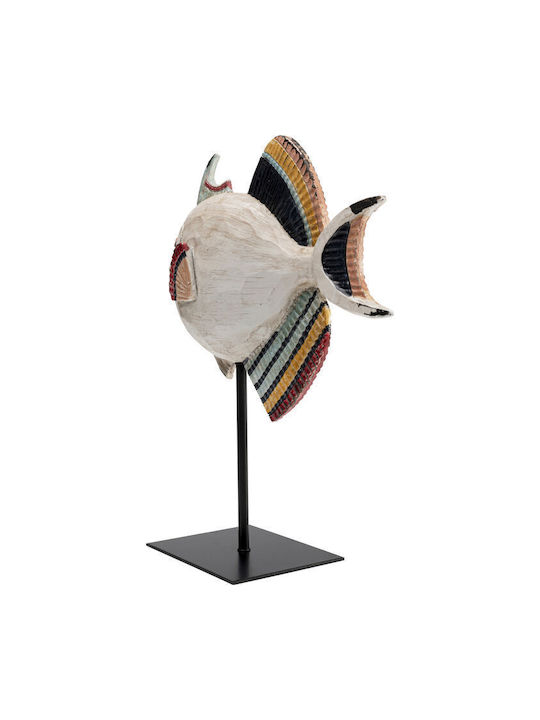 Decorative Tabletop Fishy Ceramic Beige 26x10x30cm