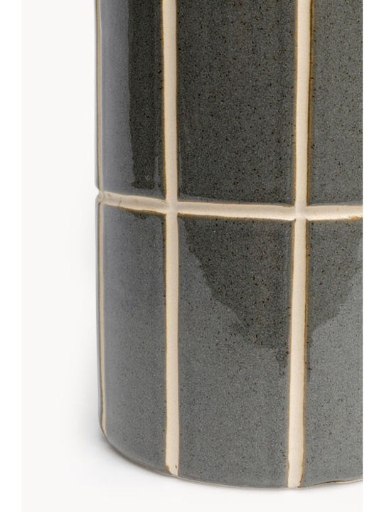 Kare Design Candle Holder Ceramic in Blue Color 11x25x11cm 1pcs