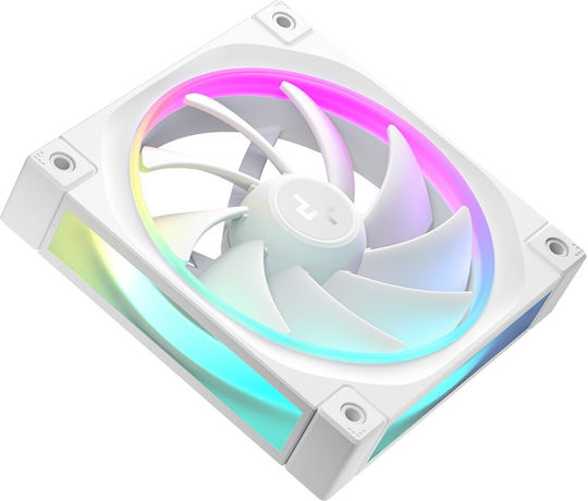 Deepcool FL12 White Case Fan 120mm 2150rpm 55cfm with RGB Lighting and 3-Pin Connection White