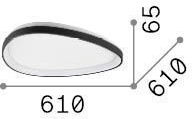 Ideal Lux Πλαφονιέρα 61εκ. LED Ideal Lux Πλαφονιέρα 61εκ. LED