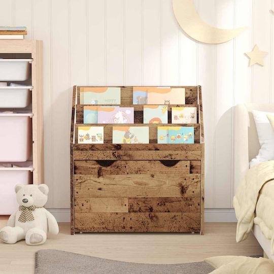 Bücherregal Boden Braun 60x29.5x69cm