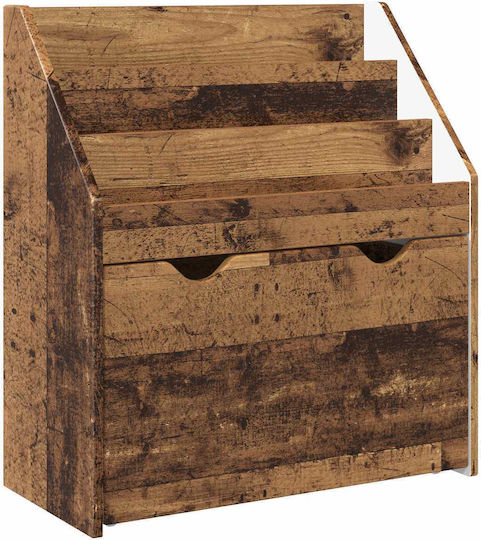 Bücherregal Boden Braun 60x29.5x69cm