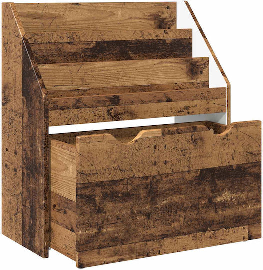Bücherregal Boden Braun 60x29.5x69cm