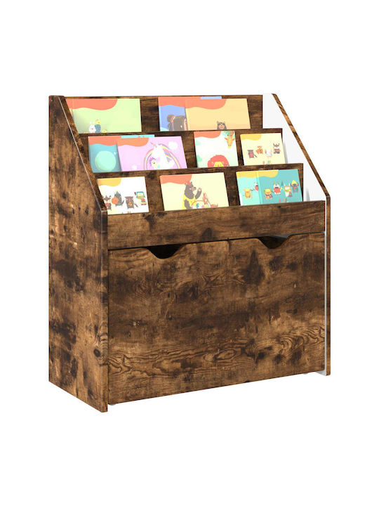 Βιβλιοθήκη Δαπέδου Ξύλινη Καφέ 60x29.5x69cm