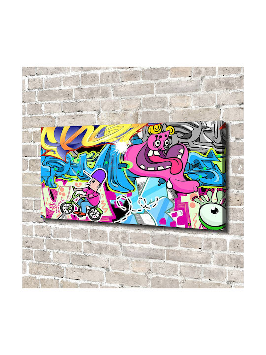 Wandbild Segeltuch Geeignet Für Dauerhafte Dekoration Graffiti 140x70 cm