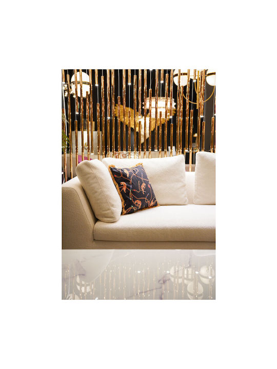 Kare Design Μαξιλάρι Καναπέ Tiger Chain Μαύρο 45x45εκ.