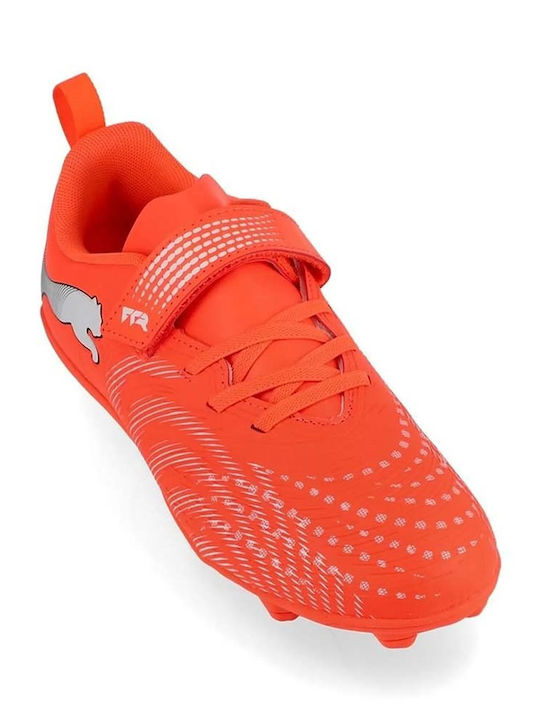 FG/AG Kids Soccer Cleats With Molded Orange
