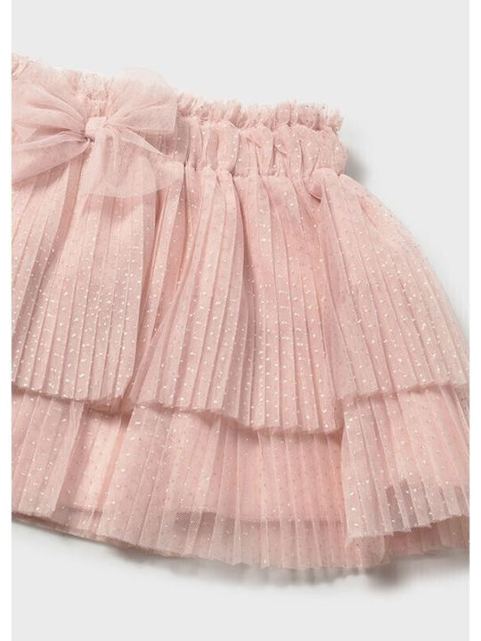 Kids' Tulle Pleated Skirt Pink