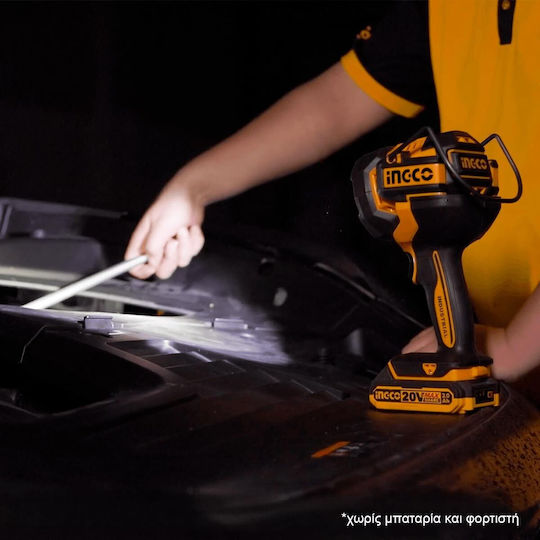 Ingco Battery Jobsite Light LED IP20 with Brightness up to 2500lm