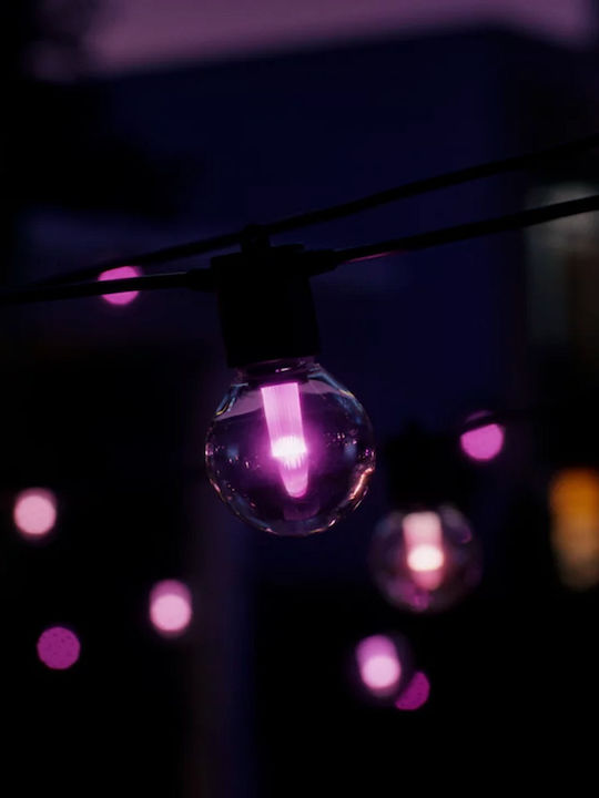 Philips Hue Festavia Στεγανή Smart Γιρλάντα Φωτισμού LED 14m με 20 Λάμπες