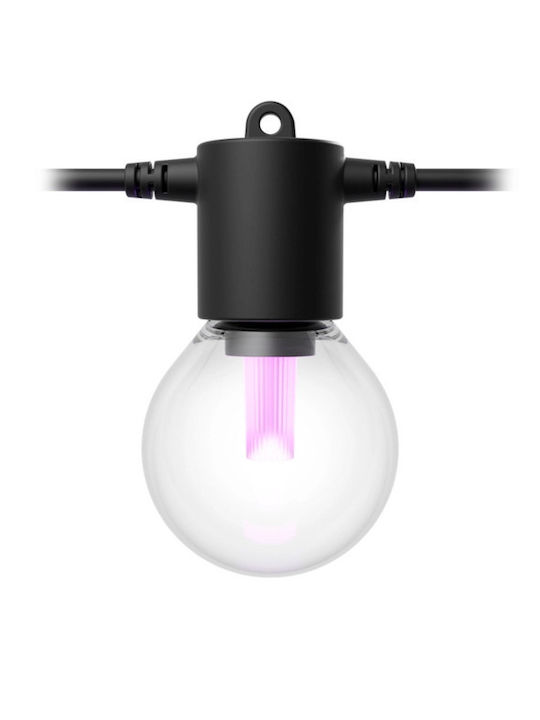 Philips Hue Festavia Στεγανή Smart Γιρλάντα Φωτισμού LED 14m με 20 Λάμπες