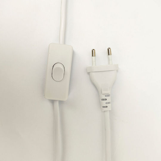 InTheBox Maro Ceramic Table Lamp LED with White Shade and Gray Base