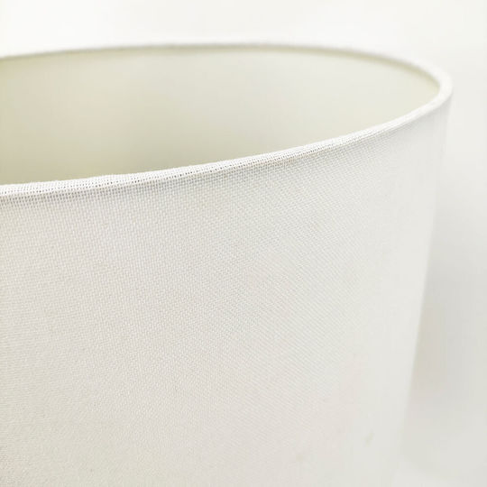 InTheBox Egli Ceramic Table Lamp with White Shade and Gray Base