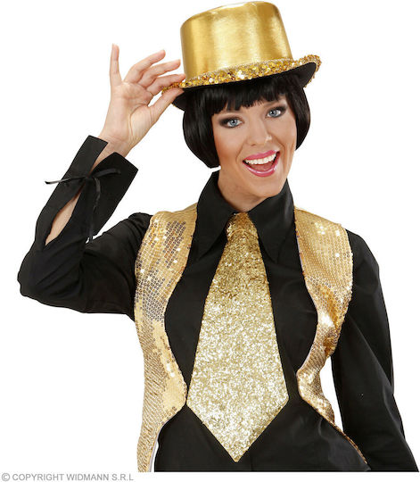 Karneval Krawatte Gold 1Stück