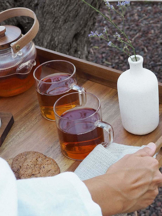 Andrea House Teapot with Filter Glass Transparent 1000ml
