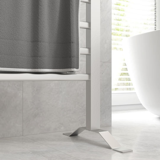 HomCom Ηλεκτρική Πετσετοκρεμάστρα 150W 90x53cm Ασημί