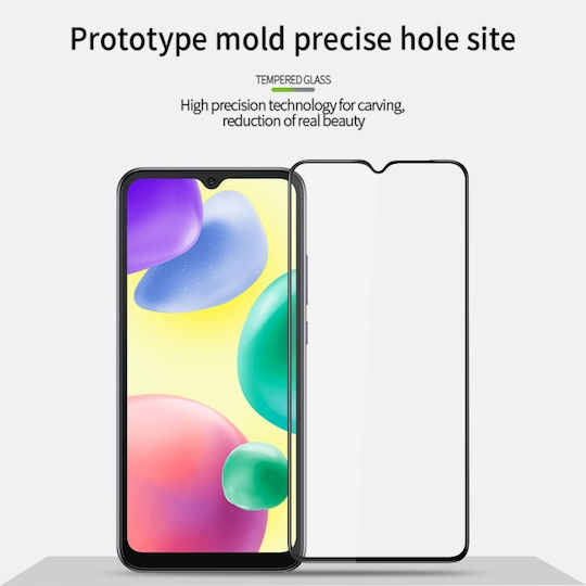 3D Screen Protector Μαύρο (Redmi 10C)