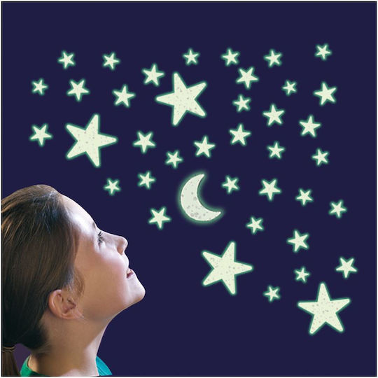 Brainstorm Kids Glow-in-the-Dark Wall Sticker 40pcs