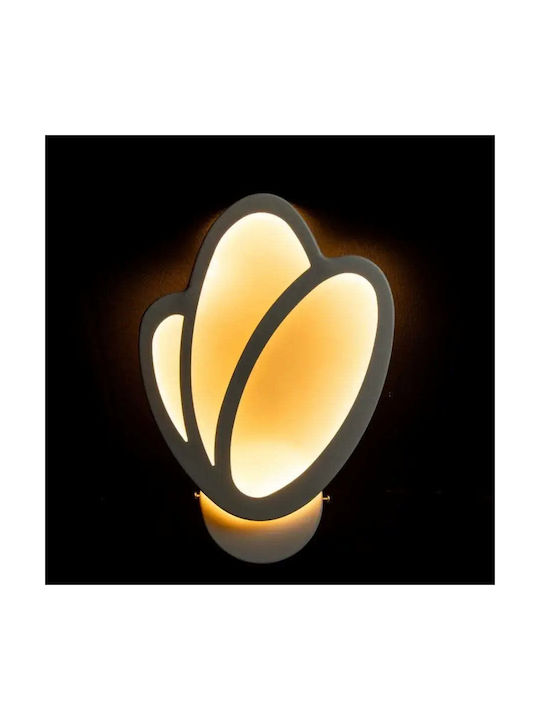 Led Tulip Wall Light 16w White