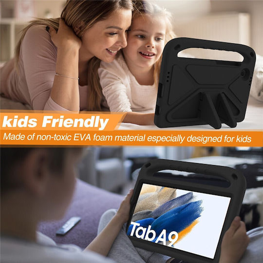 Hand-hold Back Cover για Παιδιά Μαύρη (Galaxy Tab A9 8.7 (X110 / X115))