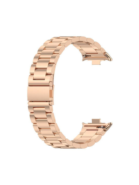 Λουράκι Ανοξείδωτο Ατσάλι Ροζ Χρυσό (Smart Band 9 Pro)