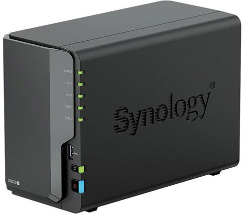 Synology Diskstation DS225+ NAS Turm 12TB und 2 Ethernet-Ports