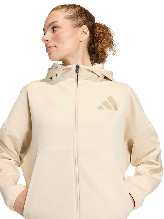 Sportswear Women's Hooded Sweatshirt Beige
