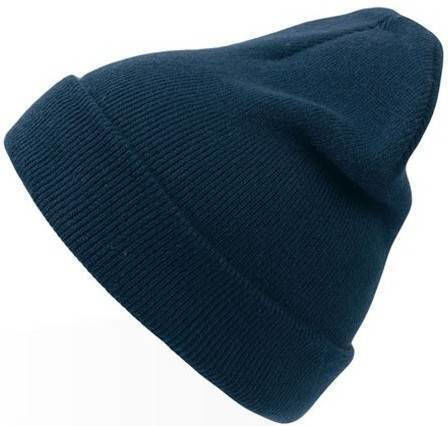 Beanie Unisex Căciulă Tricotat în culoarea Albastru marin