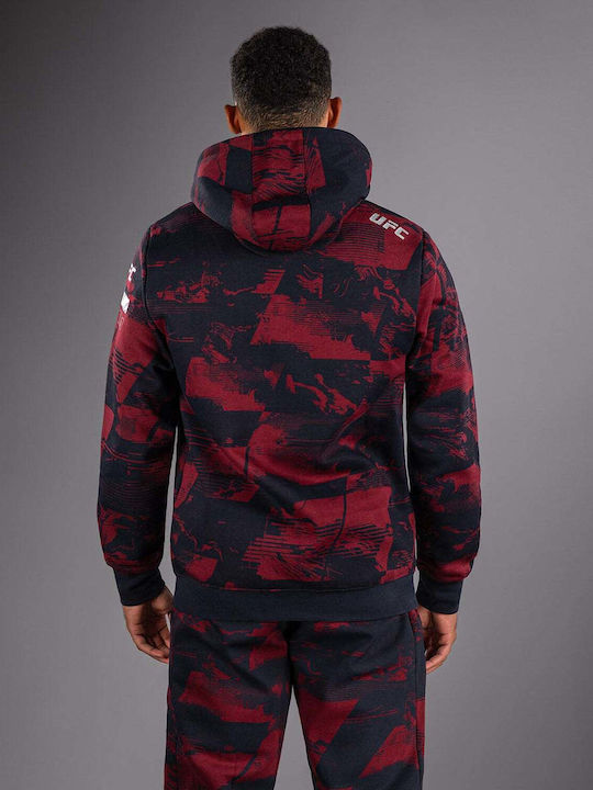 Sweatshirt with Hood Burgundy