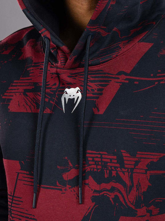 Sweatshirt with Hood Burgundy