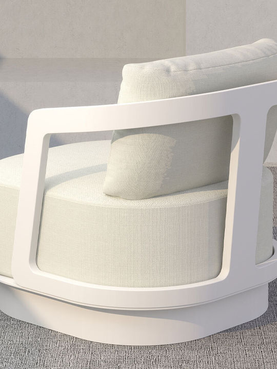 Garden & Outdoor Furniture Sets Living Room Set Torre 4 Pieces Off White