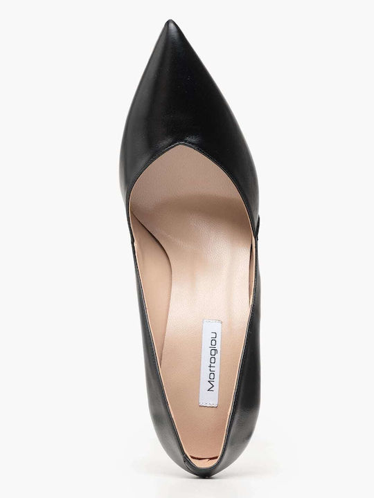 Leather Black Heels